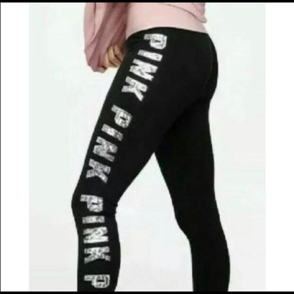 Victoria Secret PINK Sequined Yoga Leggings | XS - Picture 2 of 3